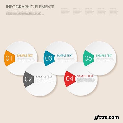 Stock Vector - Infographic Workflow Layout Diagram Number Options Web Design Elements, 40EPS