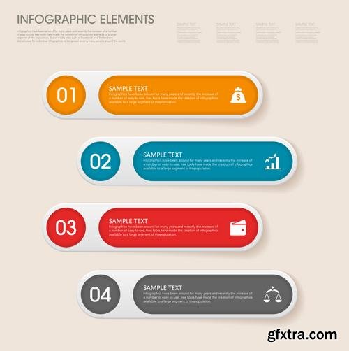 Stock Vector - Infographic Workflow Layout Diagram Number Options Web Design Elements, 40EPS