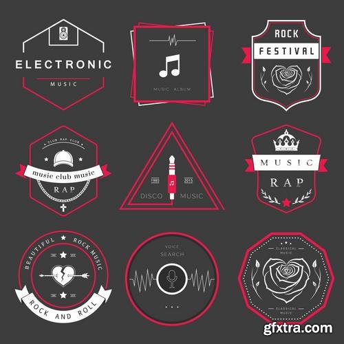 Stock Vector - Pro Badges Logos Symbols and Emblems, 35EPS