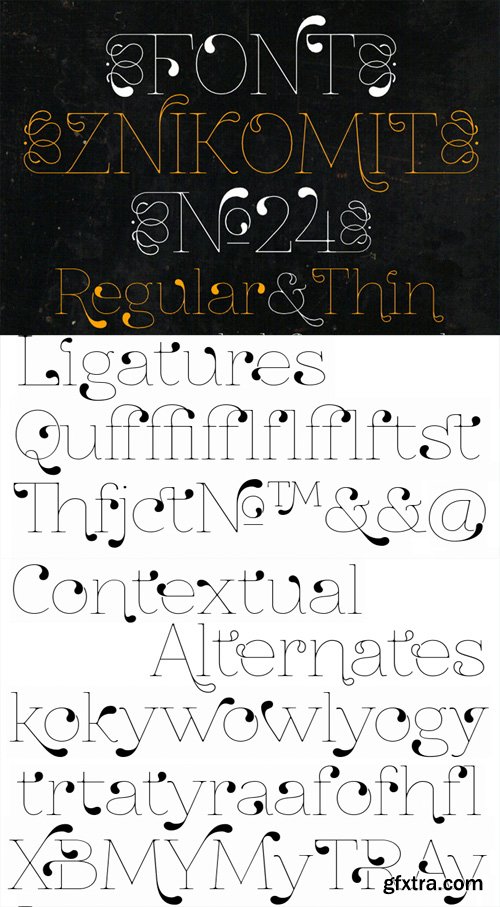 Znikomit No24 Font