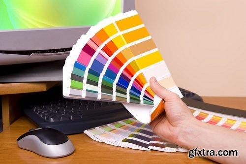 Collection concept picture people working with color designer paint color illustration 25 HQ Jpeg