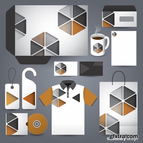 Collection of vector picture corporate template images for printing on a variety of subjects advertising #3-25 Eps