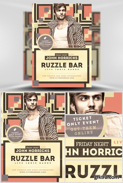 Ruzzle Indie Flyer Template