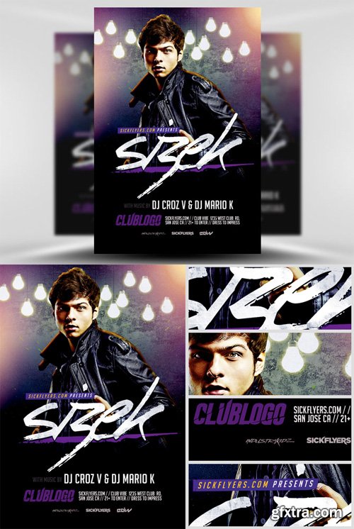 Sizek DJ Flyer Template