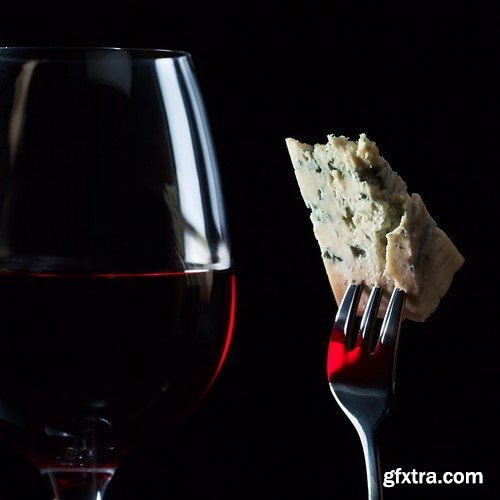 Cheese and a glass of wine