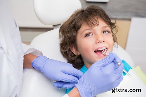 Children at the dentist