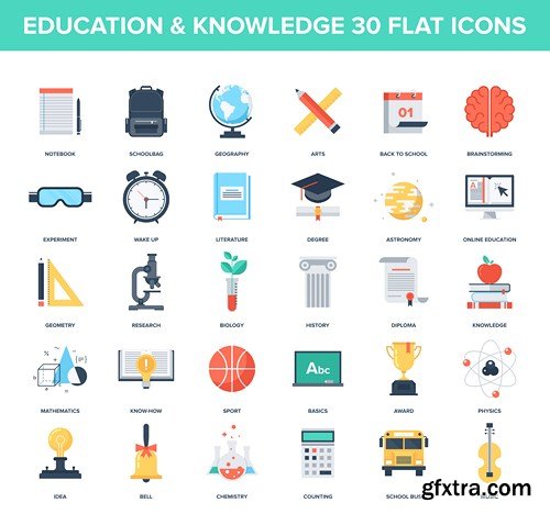 Flat Icons & Design Elements - 25x EPS