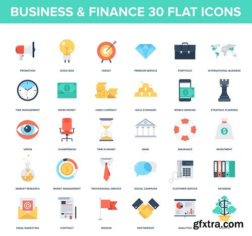 Flat Icons & Design Elements - 25x EPS