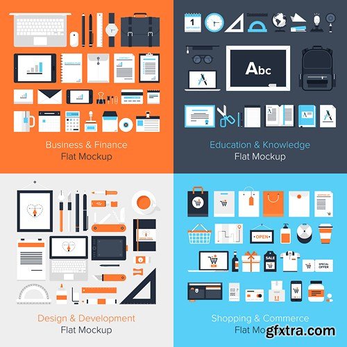 Flat Icons & Design Elements - 25x EPS