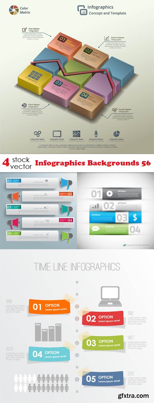 Vectors - Infographics Backgrounds 56