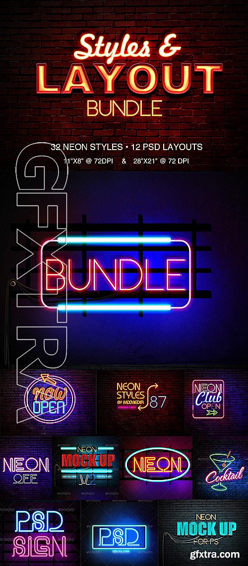 GraphicRiver - Neon Styles Bundle 8391077