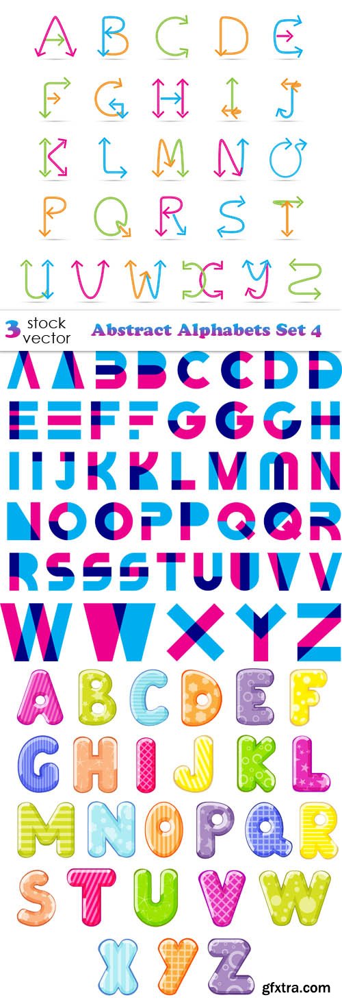 Vectors - Abstract Alphabets Set 4