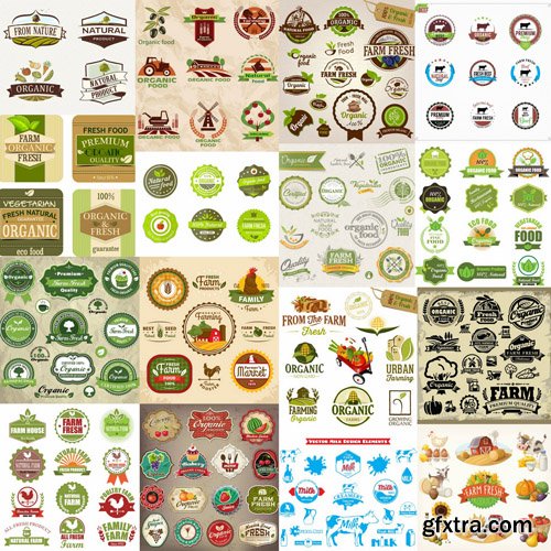 Different Labels &amp; Stickers #21 - 25 Vector