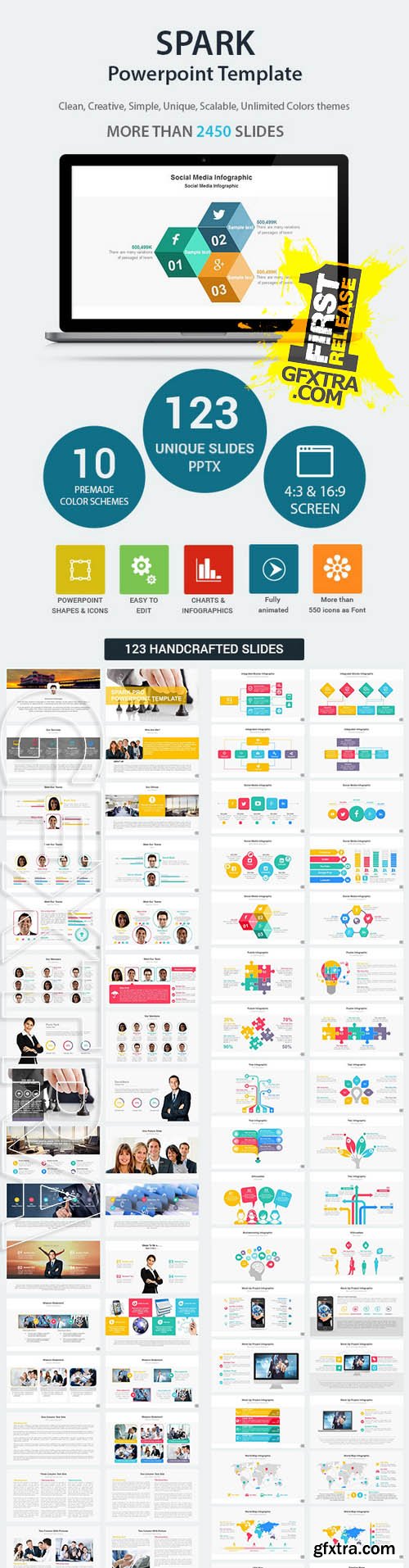 Spark PowerPoint Presentation Template - GraphicRiver 10131345