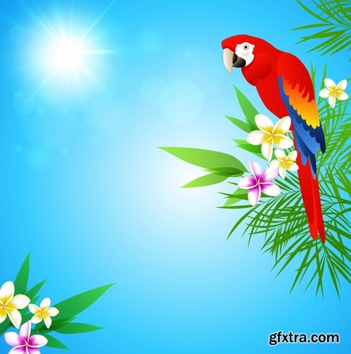 Collection picture vector bird on a branch silhouette cartoon bird heraldry 25 Eps