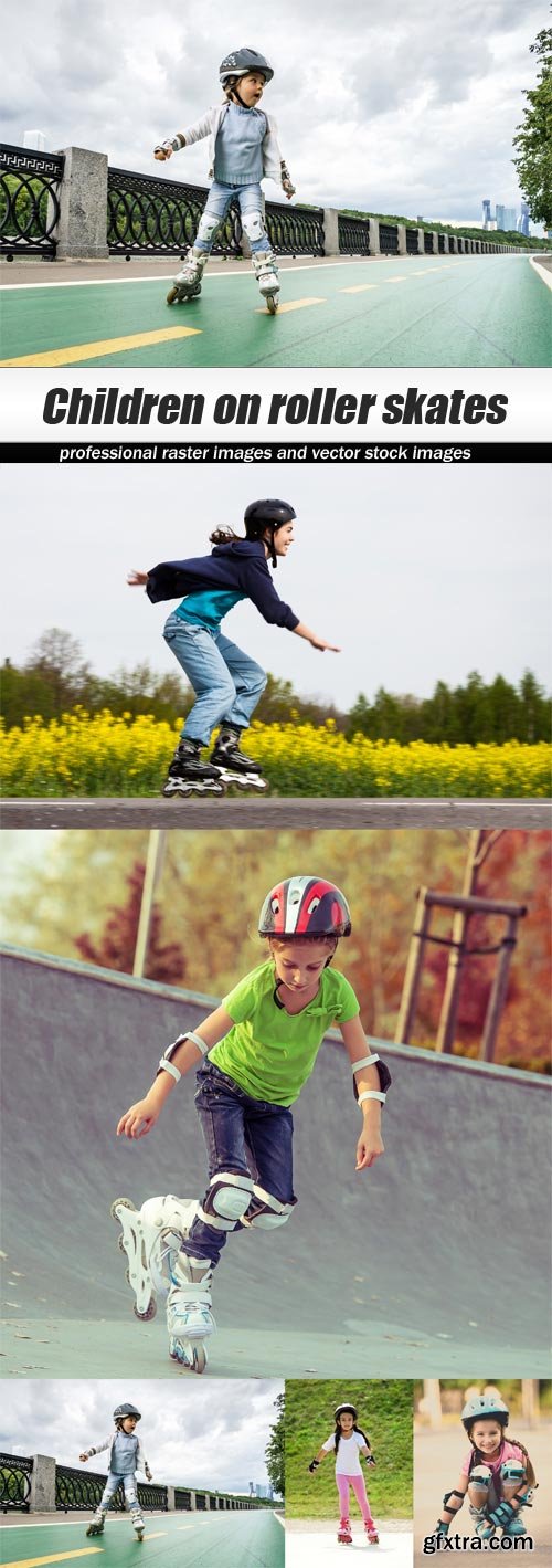 Children on roller skates