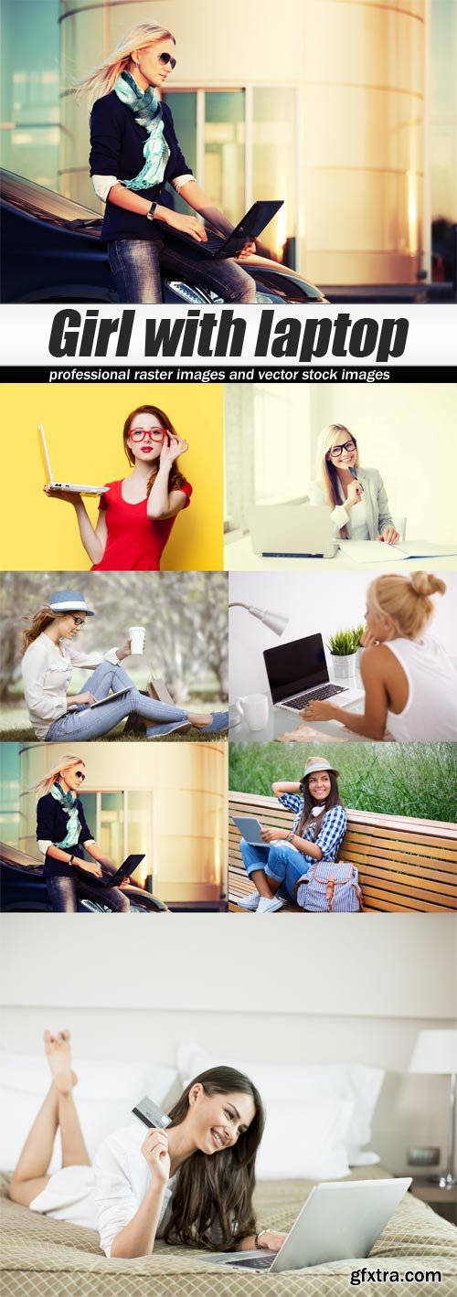 Girl with laptop