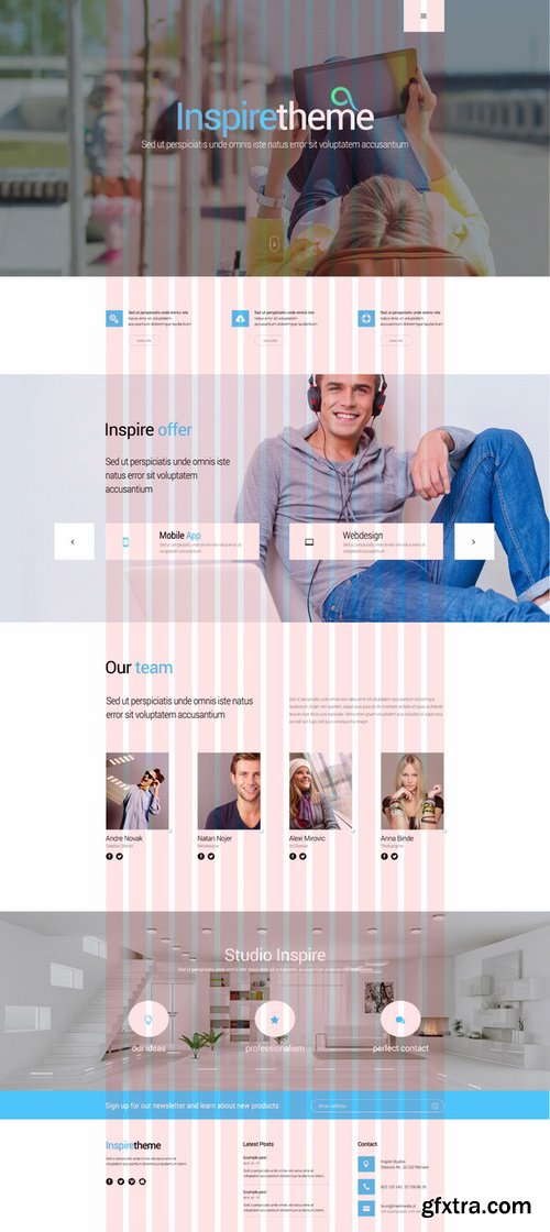 CM - MeeTheme - 2 OnePage PSD 260746