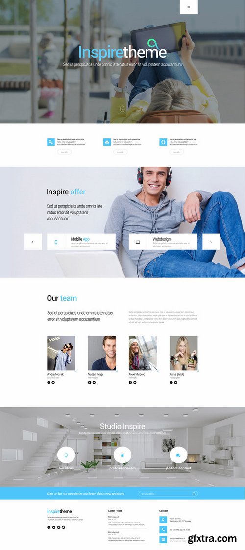 CM - MeeTheme - 2 OnePage PSD 260746