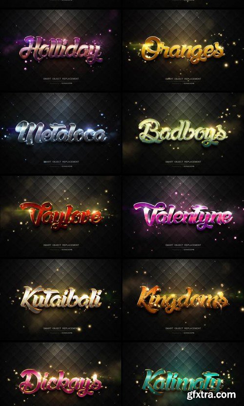 GraphicRiver Modern 3D Text Effects Big Bundle 11650283[