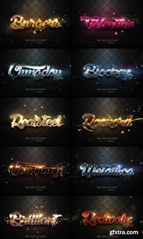 GraphicRiver Modern 3D Text Effects Big Bundle 11650283[