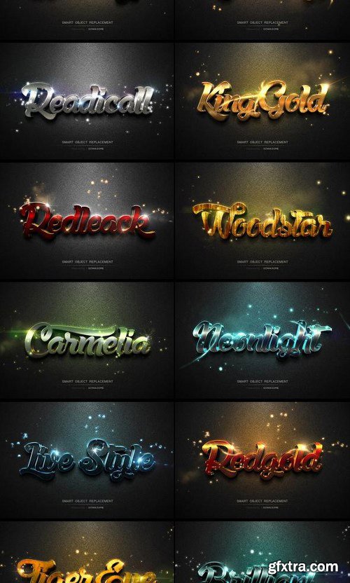 GraphicRiver Modern 3D Text Effects Big Bundle 11650283[