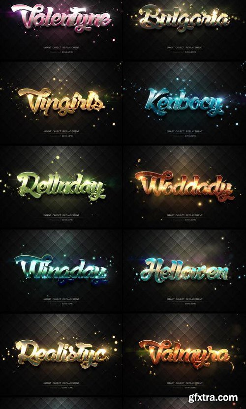 GraphicRiver Modern 3D Text Effects Big Bundle 11650283[