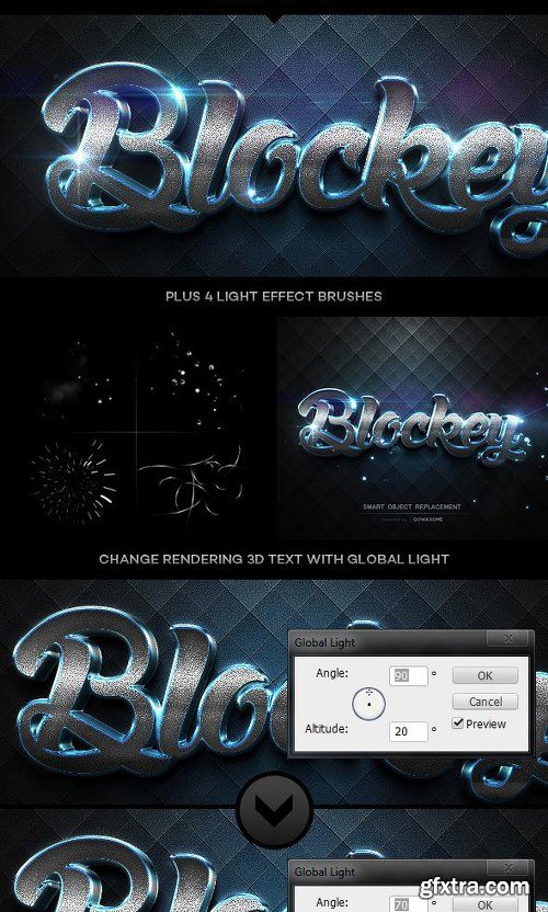 GraphicRiver Modern 3D Text Effects Big Bundle 11650283[