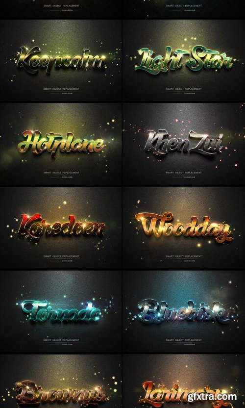 GraphicRiver Modern 3D Text Effects Big Bundle 11650283[