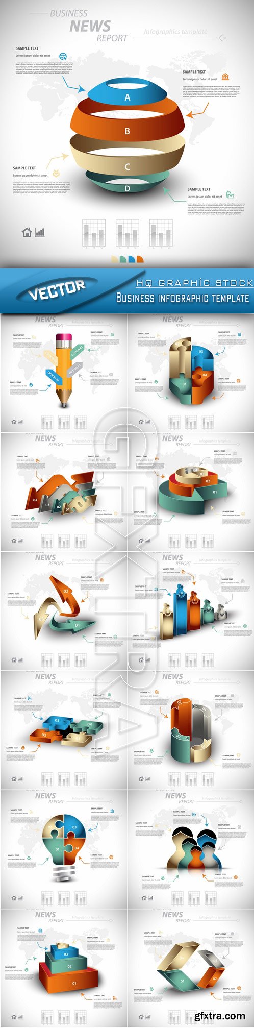 Stock Vector - Business infographic template