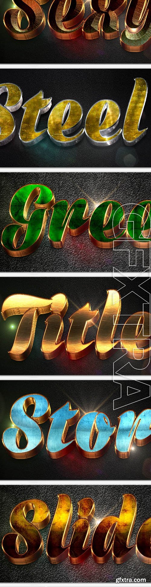 12 3D Text Effect v7 - GraphicRiver 11392155