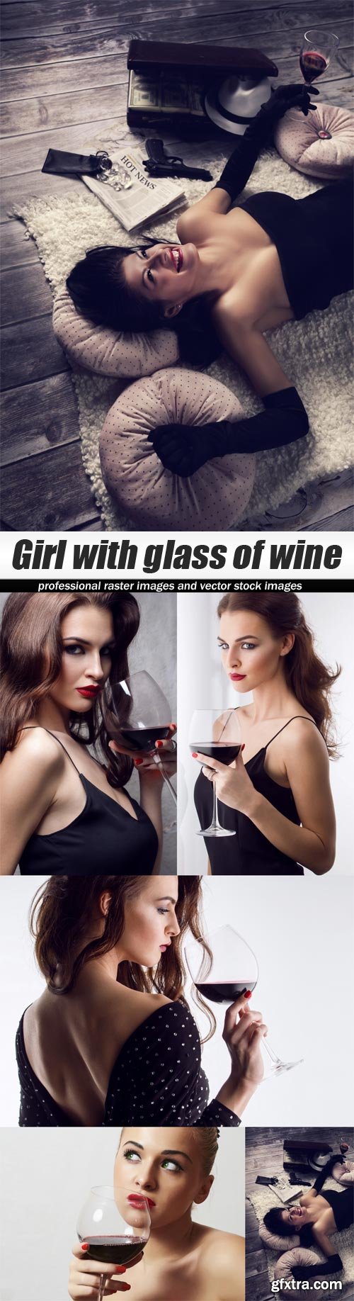 Girl with glass of wine