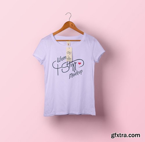 Woman Psd T-shirt Mockup Vol1