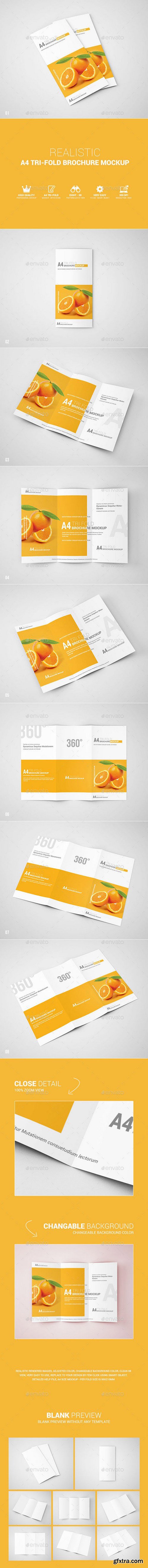 GraphicRiver - A4 Tri-Fold Brochure Mockup 11292562