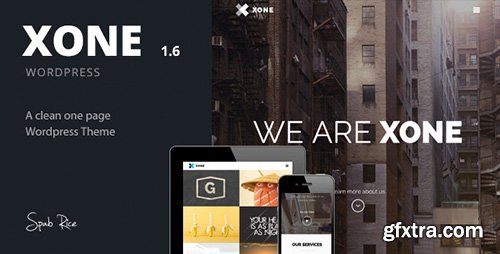 ThemeForest - Xone v1.6 - Clean One Page Wordpress Theme - 7151468