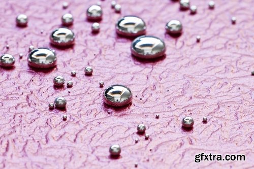 Collection of illustration metal mercury drop a background 25 HQ Jpeg