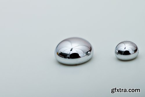 Collection of illustration metal mercury drop a background 25 HQ Jpeg