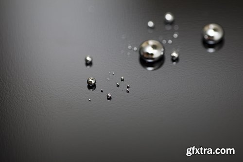 Collection of illustration metal mercury drop a background 25 HQ Jpeg