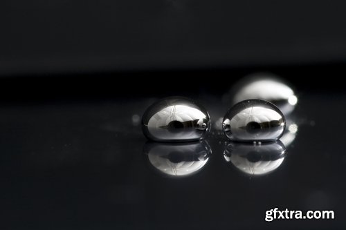 Collection of illustration metal mercury drop a background 25 HQ Jpeg