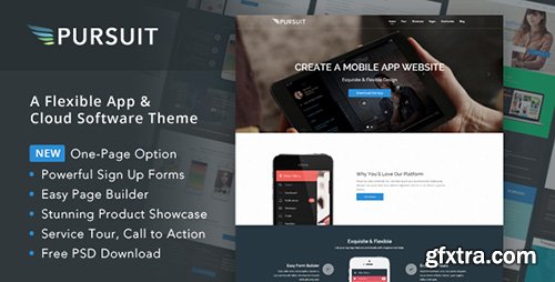 ThemeForest - Pursuit v1.1.5 - Flexible App & Cloud Software Theme - 9095879