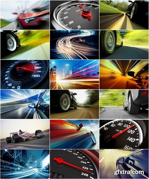 Collection of car in motion road speed speedometer 25 HQ Jpeg