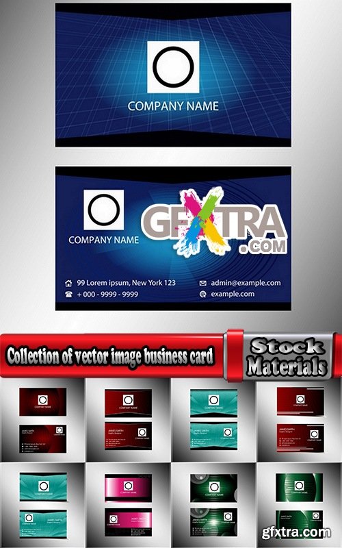 Collection of vector image business card business logo template banner 25 Eps