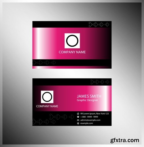 Collection of vector image business card business logo template banner 25 Eps