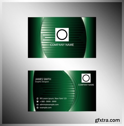 Collection of vector image business card business logo template banner 25 Eps