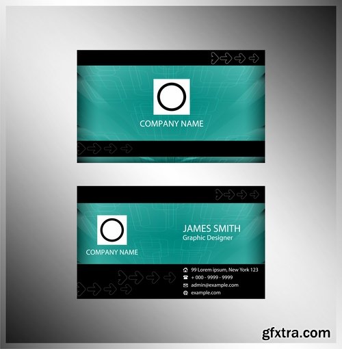 Collection of vector image business card business logo template banner 25 Eps