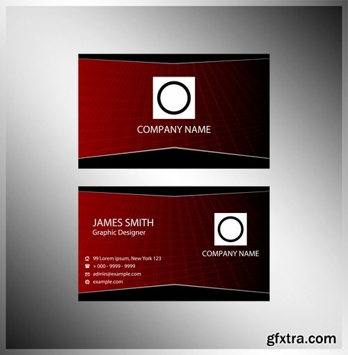 Collection of vector image business card business logo template banner 25 Eps