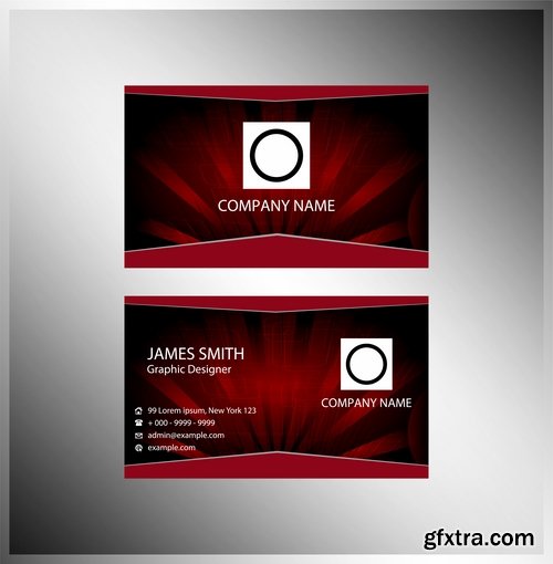 Collection of vector image business card business logo template banner 25 Eps