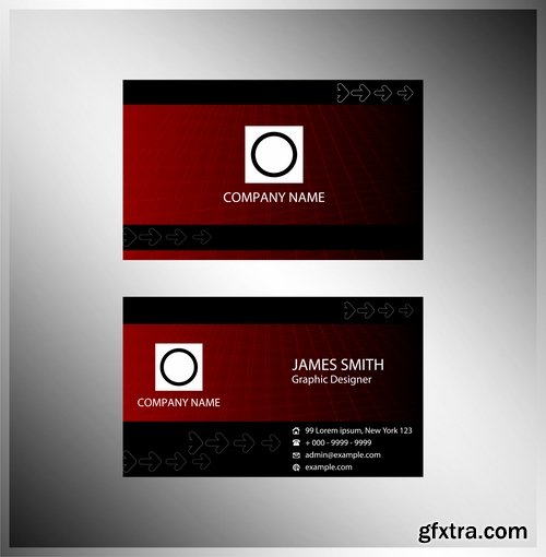 Collection of vector image business card business logo template banner 25 Eps