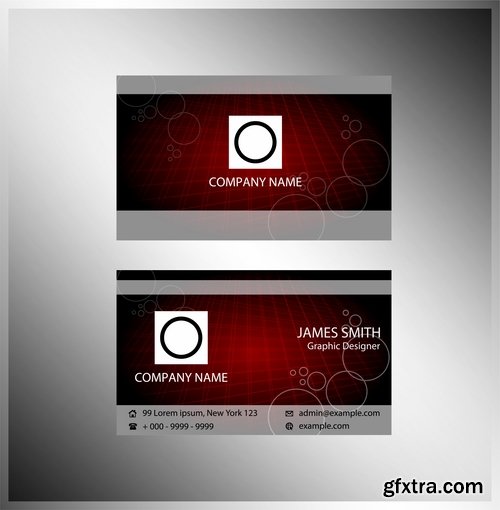 Collection of vector image business card business logo template banner 25 Eps