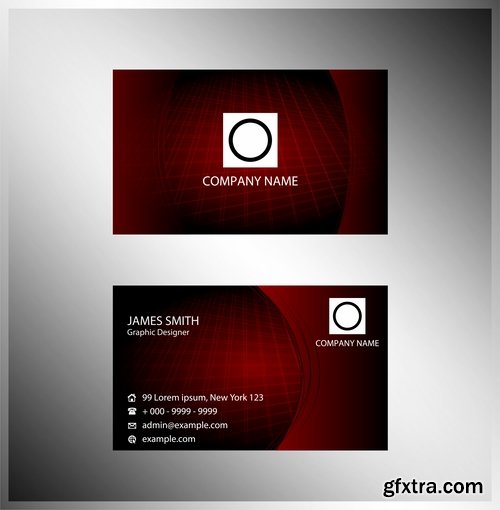 Collection of vector image business card business logo template banner 25 Eps